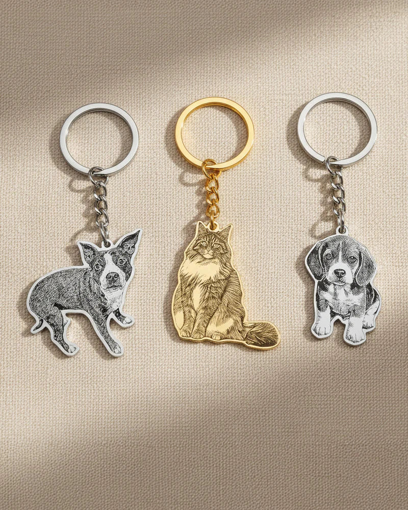 Brelok z grawerem ze zdjęcia